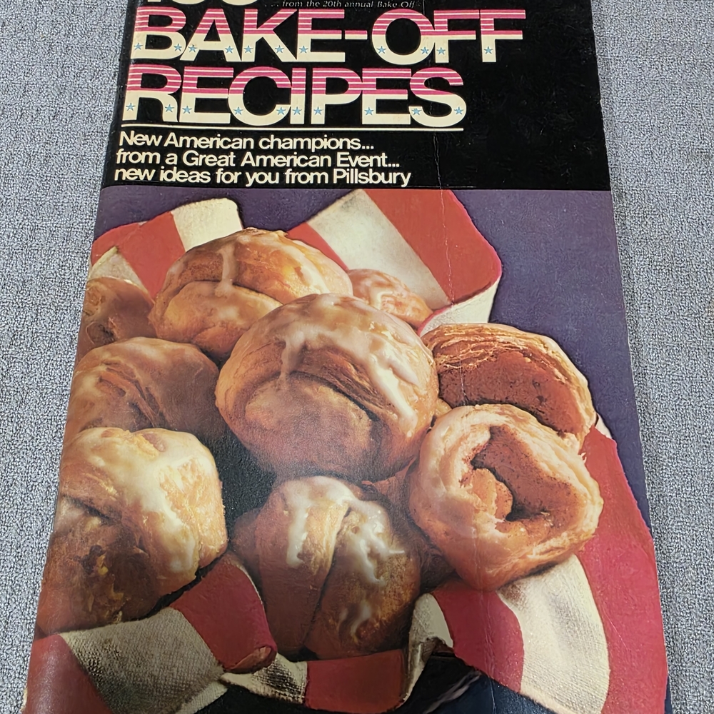 Pillsbury Bake-Off Recipes Cookbook - Red and White